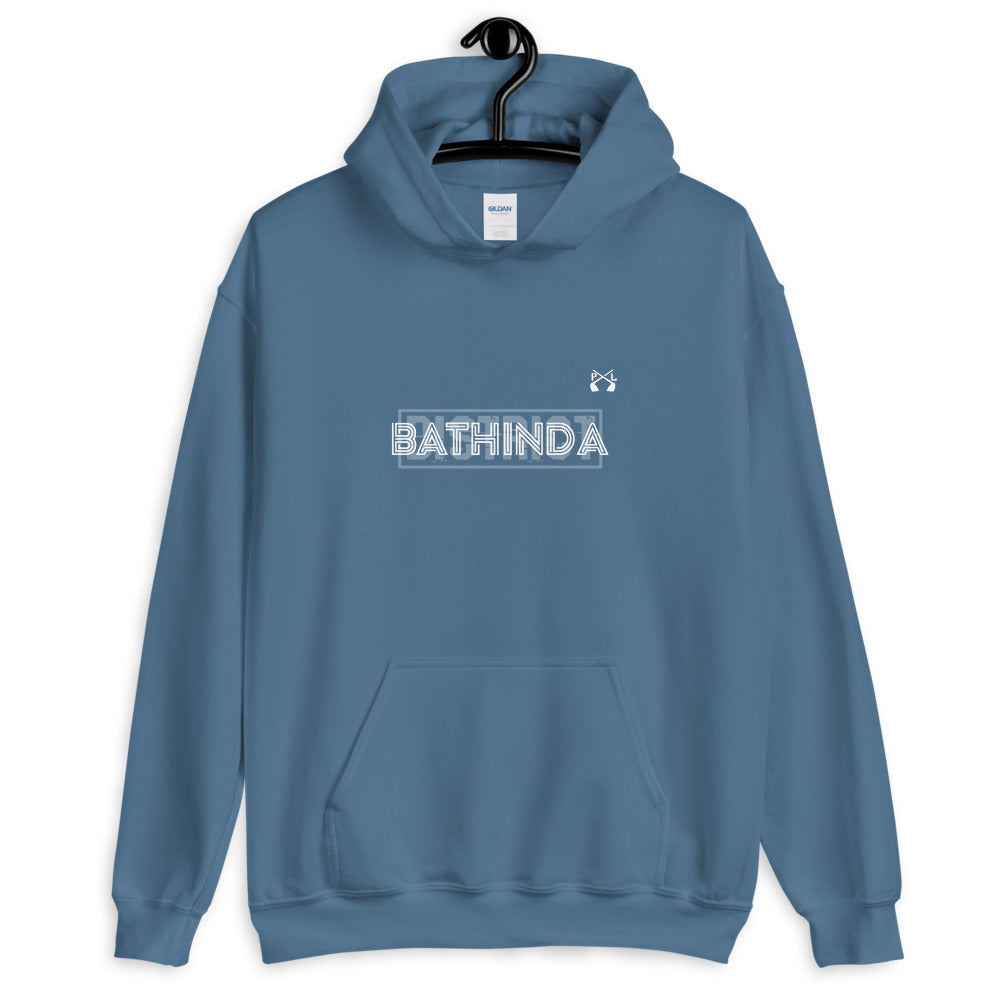 PindLife District Bathinda Hoodie, Malwa Punjab design