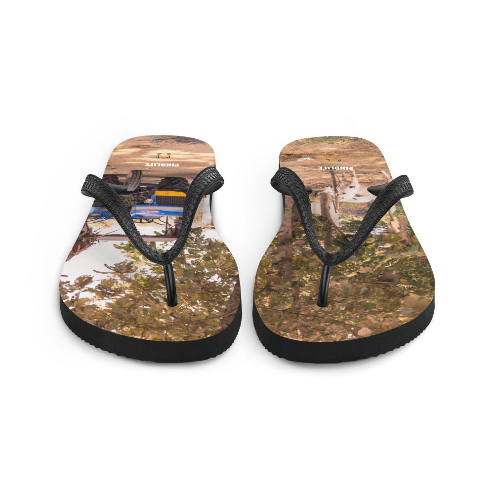 PindLife Tractor Flip Flops, Punjabi Farm Summer Sandals design, alternate view