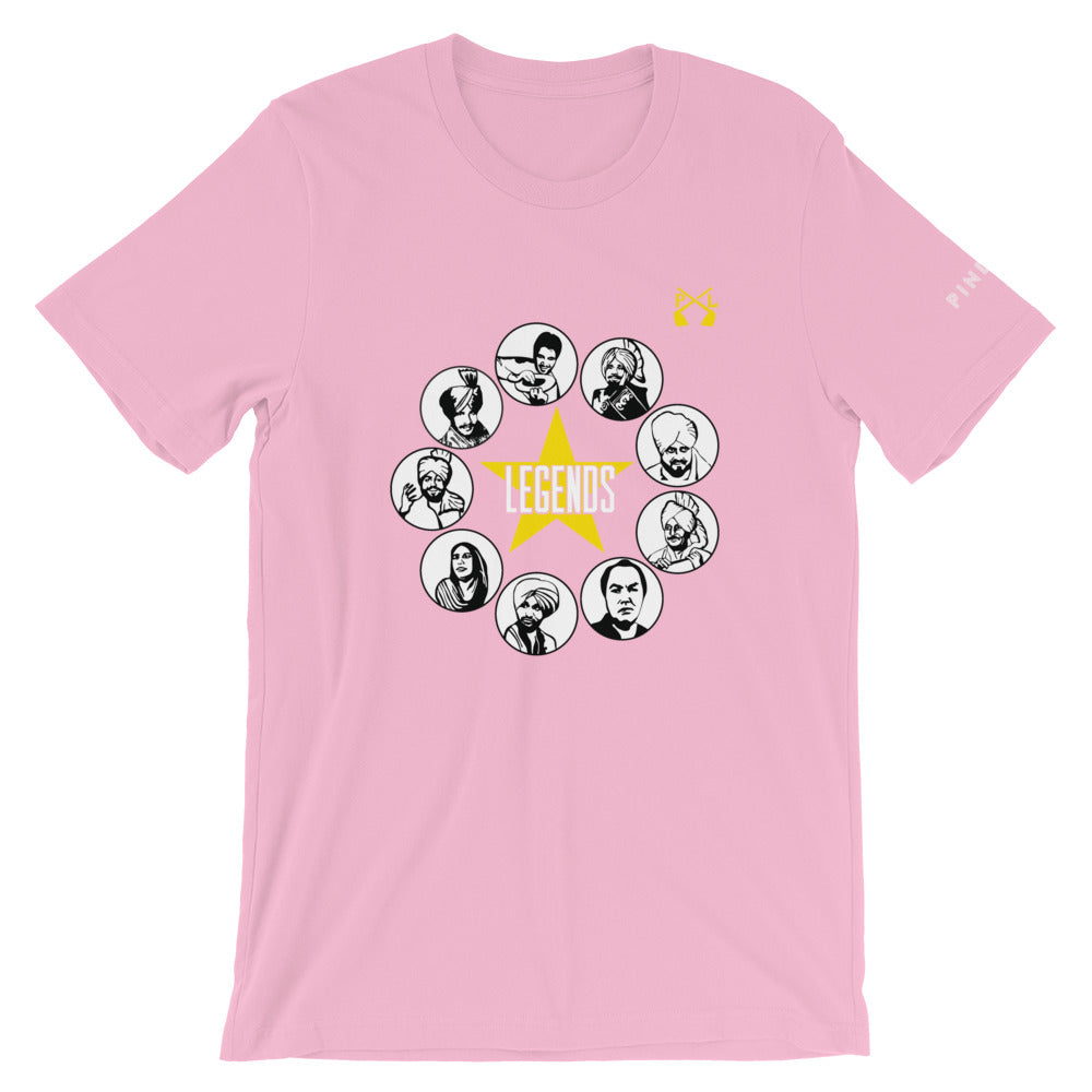 PindLife Legends T-Shirt, Punjabi Music Legends Tee design, alternate view