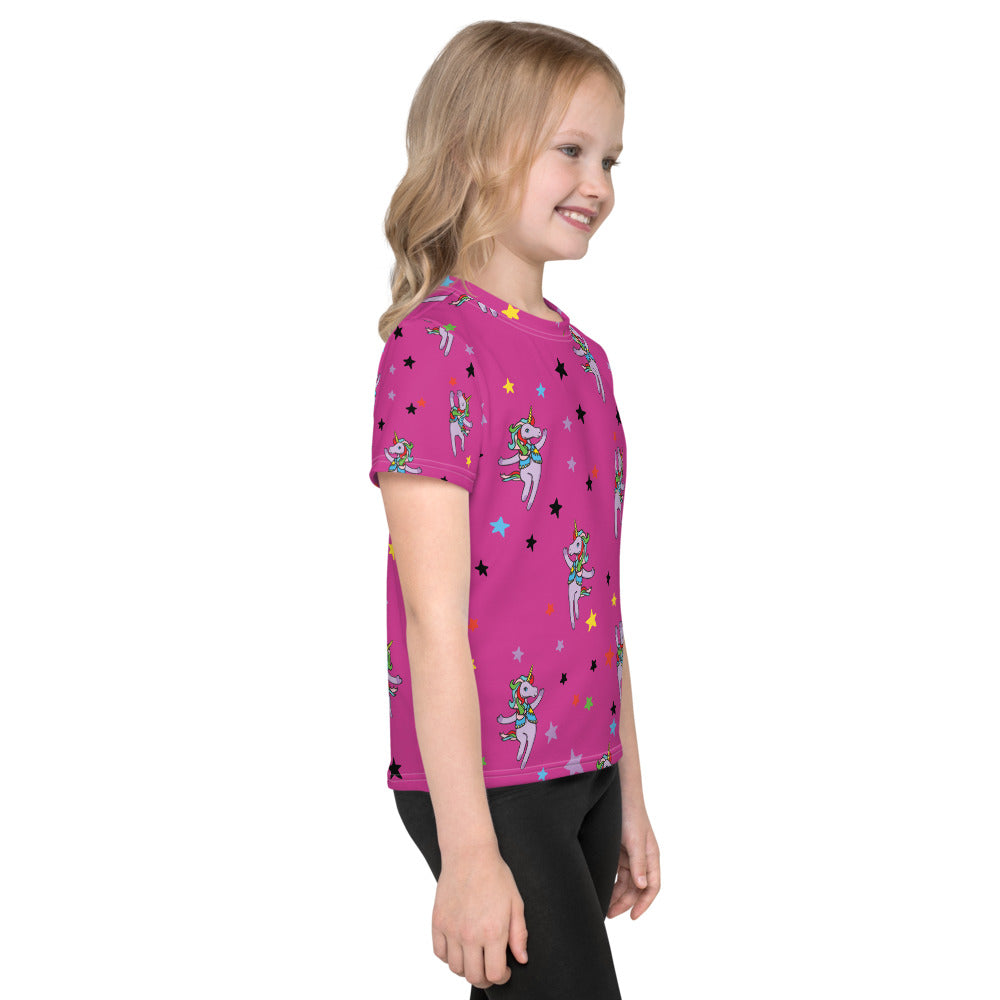 Pindlife Pink Bhangra Unicorn Kids T-Shirt - PindLife