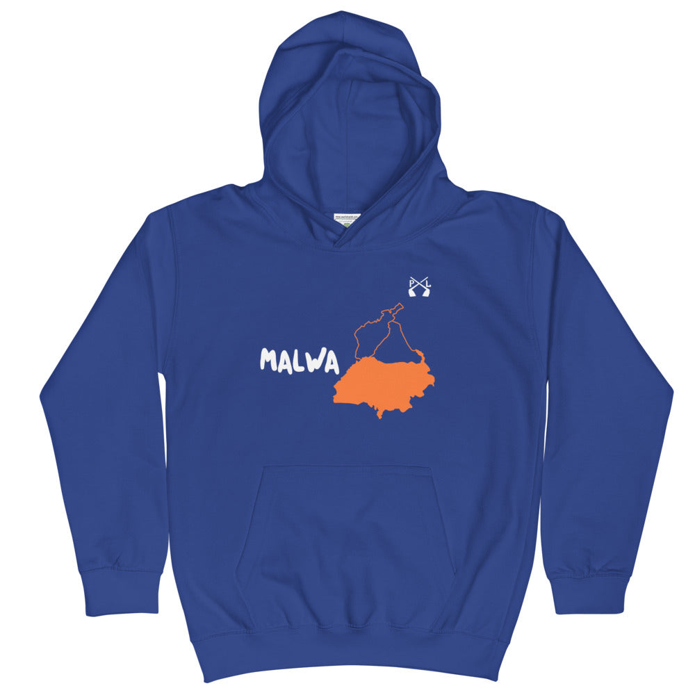 PindLife Malwa Kids Hoodie, Punjab Region design, alternate view