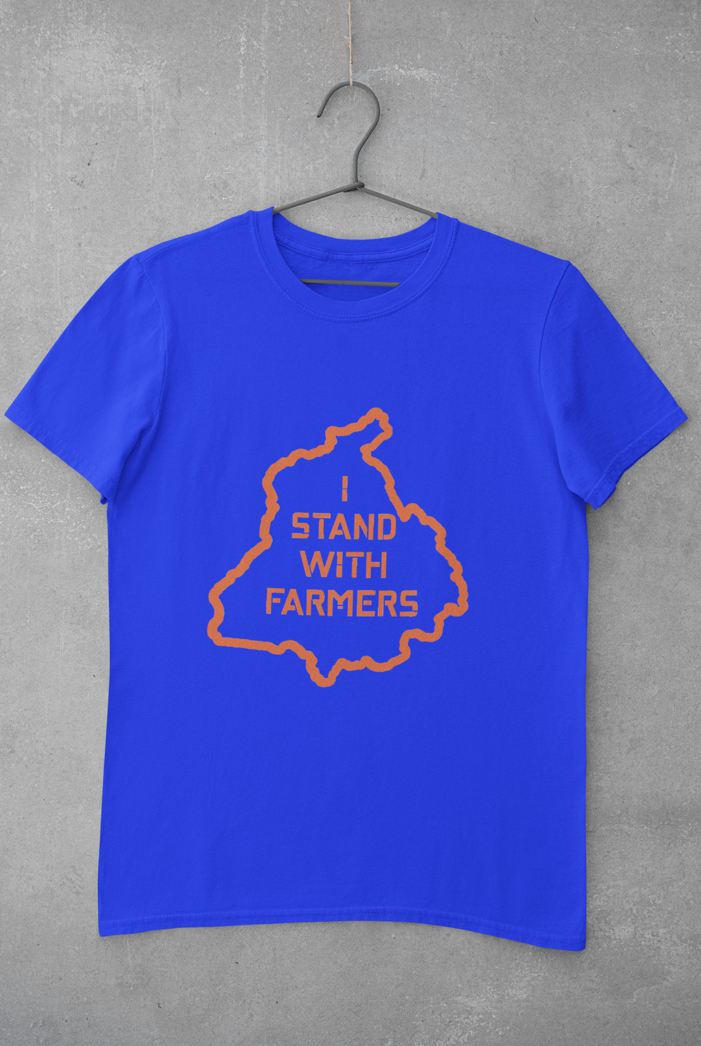 PindLife I Stand With Farmers T-Shirt, Kisaan Support Tee design