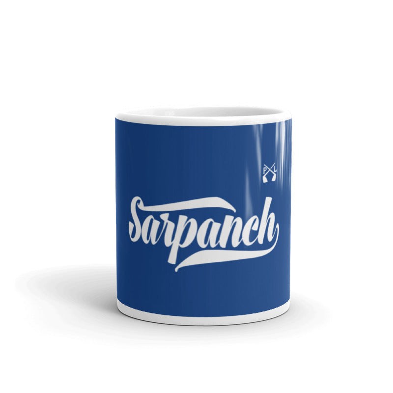 PindLife Sarpanch Mug, Punjabi Village Head Gift design