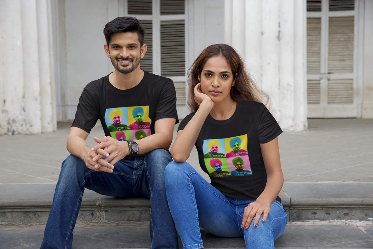 PindLife Sidhu Moosewala Graphics T-Shirt, Punjabi Tribute Tee design, alternate view