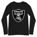 PindLife Nation Long Sleeve Shirt in black, front view, Punjabi Diaspora Tee
