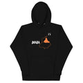 PindLife Doaba Hoodie (English) in black, front view, Punjab Region