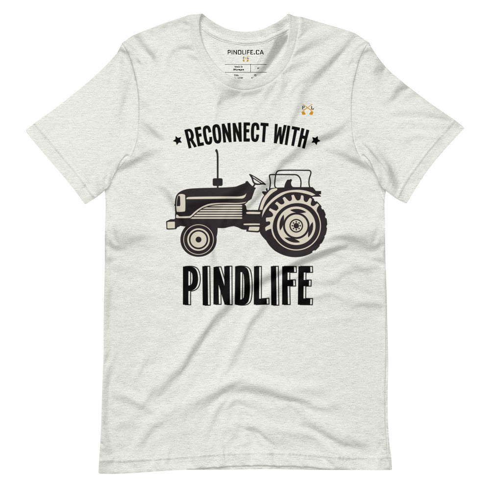 Women's Reconnect with PindLife (Tractor) Short-sleeved T-Shirt - PindLife
