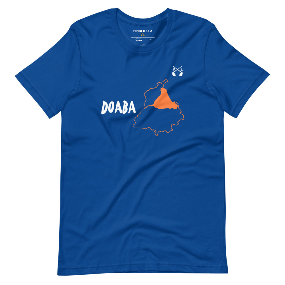 PindLife Doaba T-Shirt in true royal, front view, Punjab Region