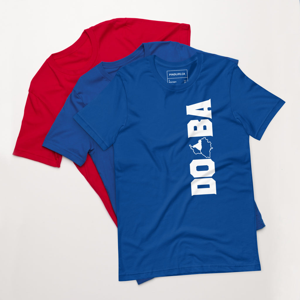 PindLife Doaba T-Shirt (Vertical Print) in true royal, front view, Punjab Region