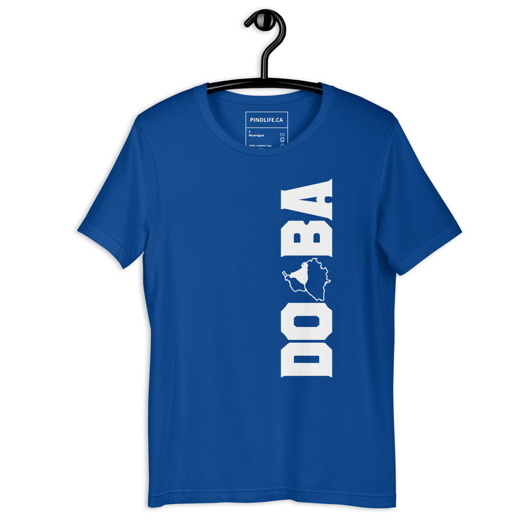 PindLife Doaba T-Shirt (Vertical Print) in true royal, front view, Punjab Region