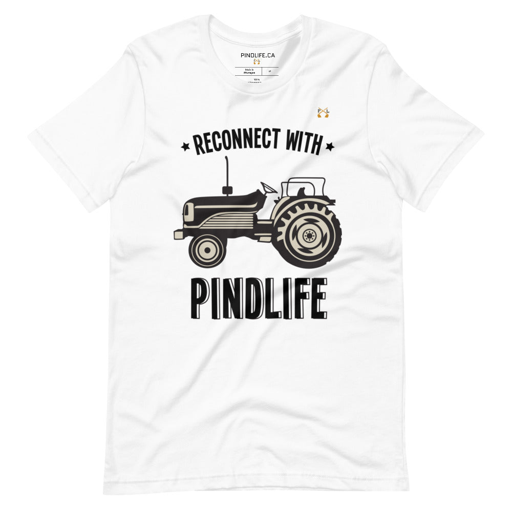 Men's Reconnect with PindLife (Tractor) Short-Sleeve T-Shirt - PindLife